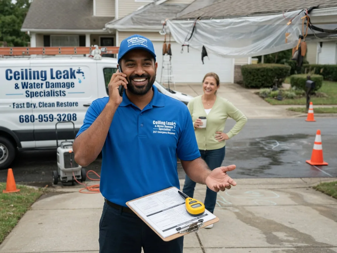 Ceiling Leak Cleanup Ralston, IA FAQs